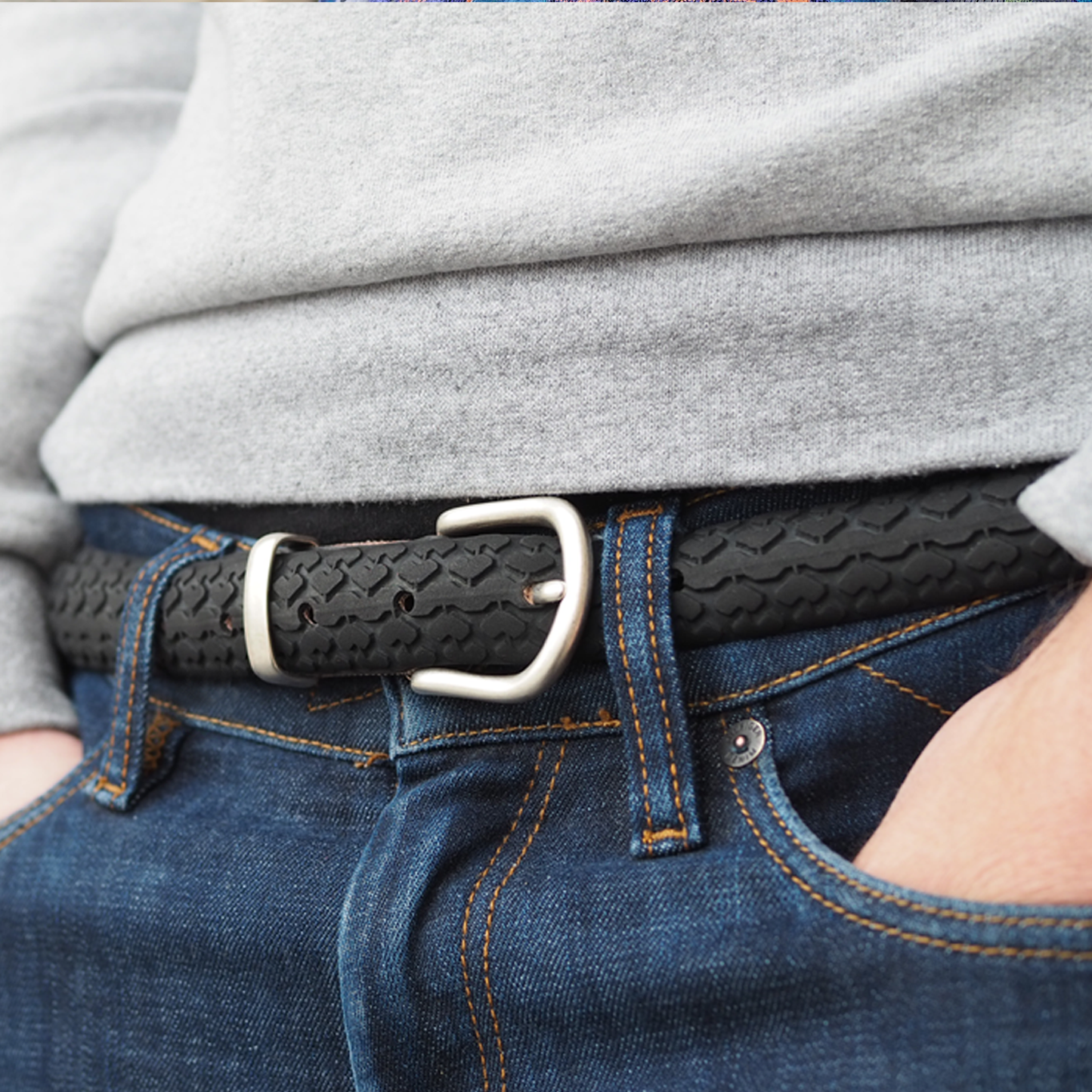 Ceinture Belt Vélo Argentée fine