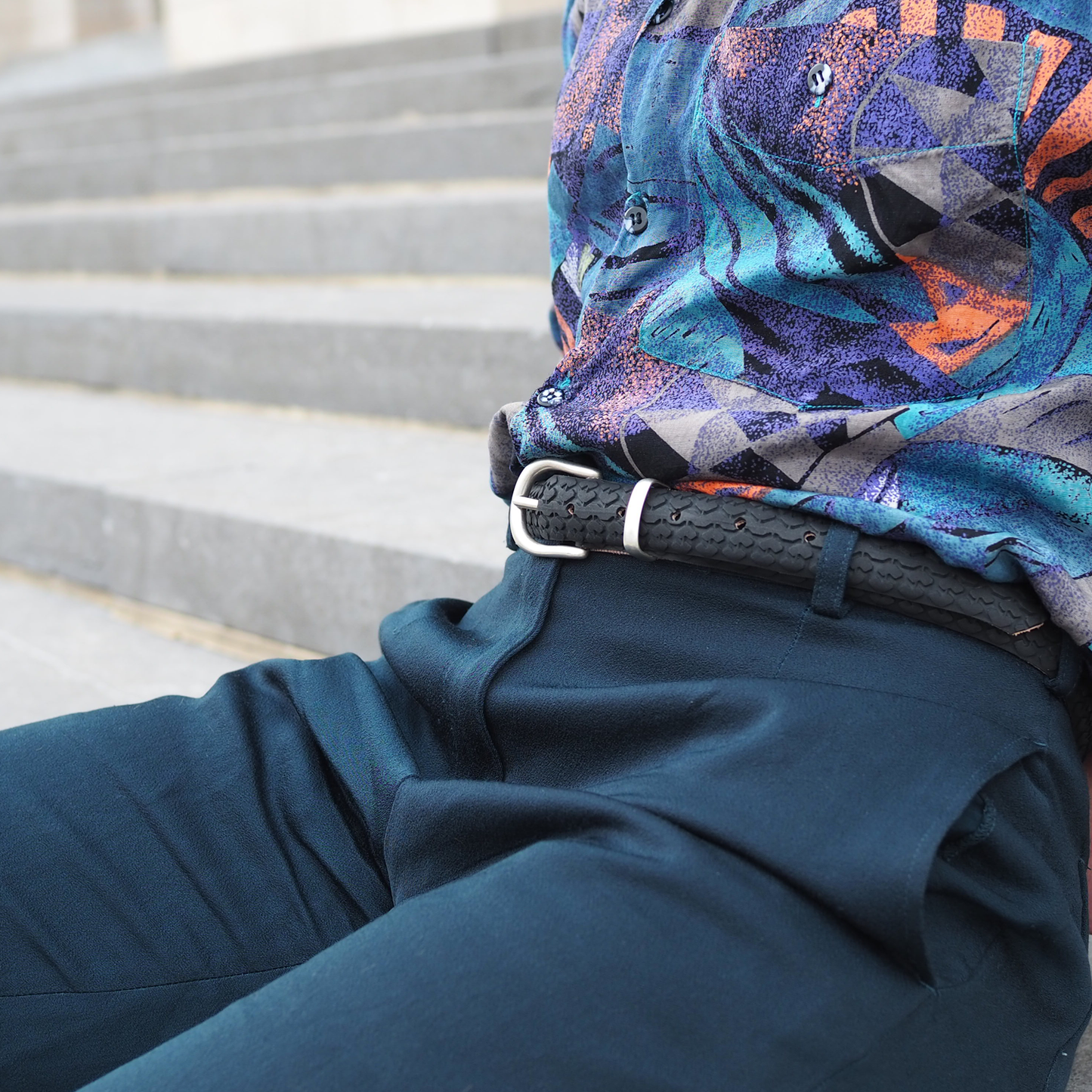 Ceinture Belt Vélo Argentée fine