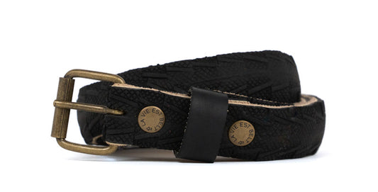 Ceinture Belt Vélo Noire Très fine